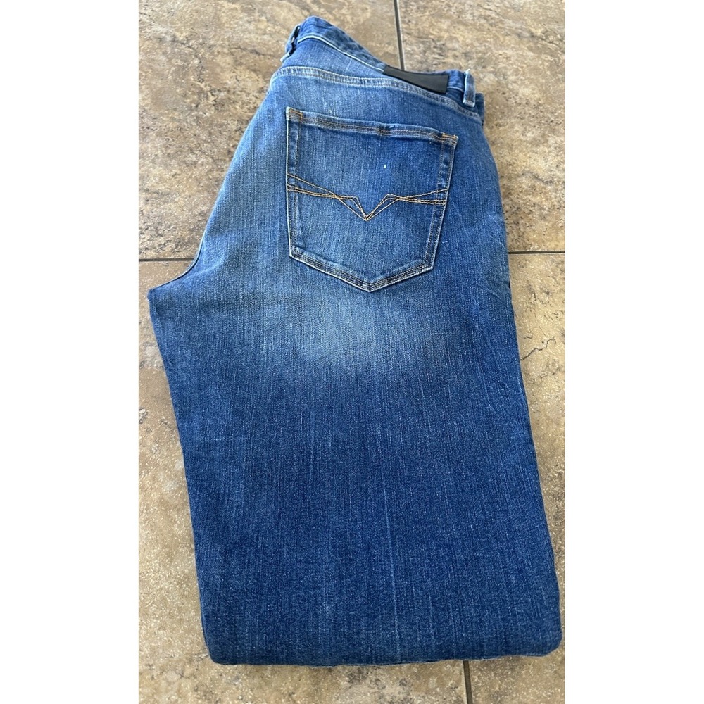 Guess Distressed  Blue Jeans Men's 38X32 Slim Tapered